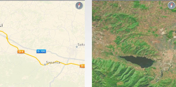 İphone Yeni Yazılımında Sapanca Gölü'nü Unuttu