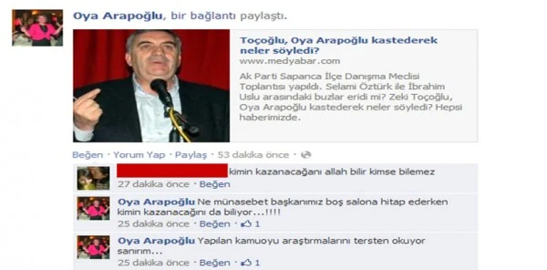 Oya Arapoğlu, Kendini Eleştiren Zeki Toçoğlu'na Bakın Nasıl Cevap Verdi
