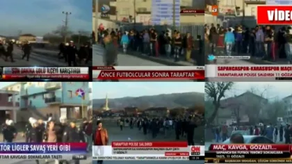 Sapanca'da ki Olaylar Ulusal Televizyonlara İşte Böyle Yansıdı