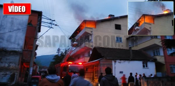Kurtköy'de Korkutan Yangın