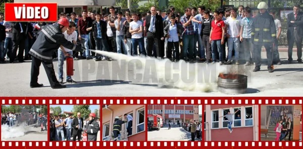 METEM'de Film gibi Yangın Tatbikatı