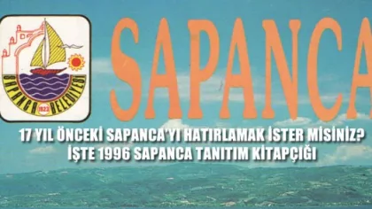 İşte 1996 Yılının Sapanca Tanıtım Kitapçığı,iddia Ediyoruz Anılarınız Canlanacak
