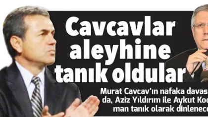 Oğuz Çetin ve Aykut Kocaman Tanık Olarak Dinlenecek. Peki ama Niye ?