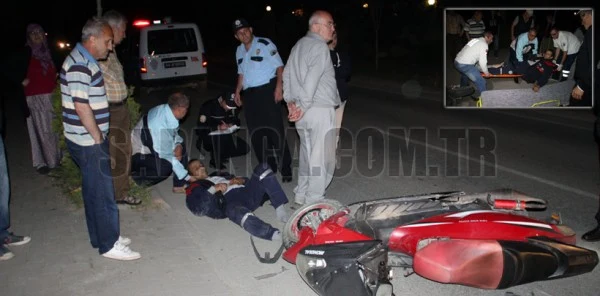 Sapanca'da Otomobil Motosikletle Çarpıştı: 1 Yaralı