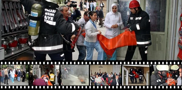 Sapanca İlçe Hastanesinde Gerçeği Aratmayan Yangın Tatbikatı