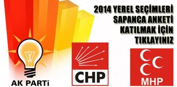 Sapanca'nın En Kapsamlı Seçim Anketine Sizde Katılın