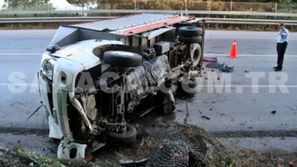 Sapanca'da Trafik Kazası: 1 Yaralı