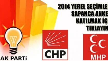 Sapanca'nın En Kapsamlı Seçim Anketine Sizde Katılın