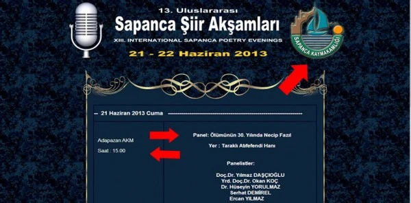 13. Sapanca Şiir Akşamları'nda Yaşanan Hatalar Bitmiyor