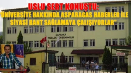 İbrahim Uslu'dan Üniversite Gidiyor Haberlerine Sert Tepki