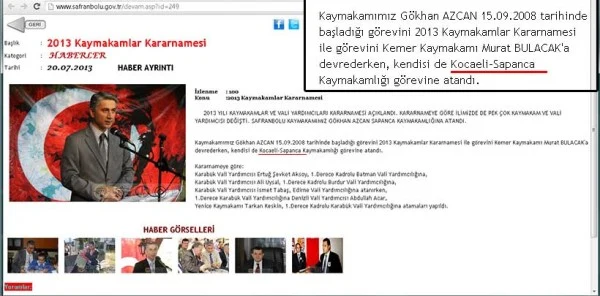 Safranbolu Kaymakamlığı Sitesinde Yayınlanan Haberde Büyük Hata