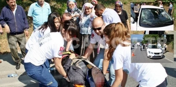 Sapanca'da Meydana Gelen Trafik Kazasında Zeki Bolulu Yaralandı