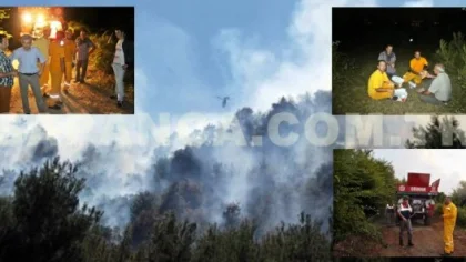 Orman Yangını Oruçlarını Geç Açtırdı