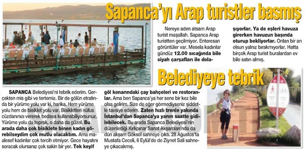 Habertürk Yazarı Esin Övet'ten Sapanca'da Övgü Dolu Sözler