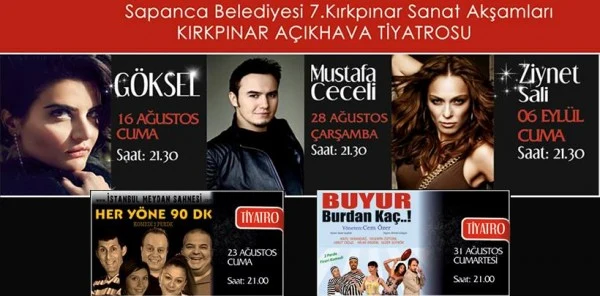 Kırkpınar Sanat Akşamları 2013 Programı ve Bilet Fiyatları