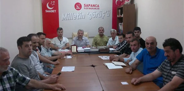 SAADET Partisi Sapanca İlçe Başkanlığı Yönetim Kuruluna 3 Yeni Üye Katıldı