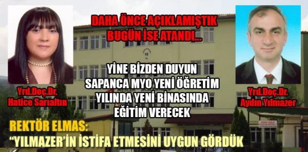 Sapanca Myo'nun Yeni Müdürü Hatice Sarıaltın