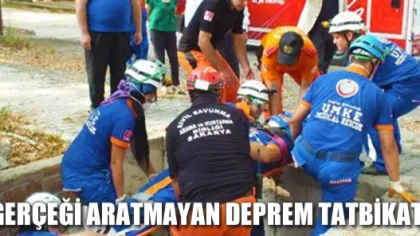 Sapanca'da Gerçeği Aratmayan Deprem Tatbikatı