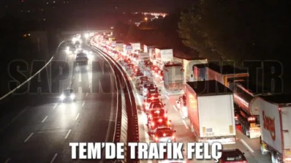 Tem'de Yol Çalışması Trafiği Felç Etti