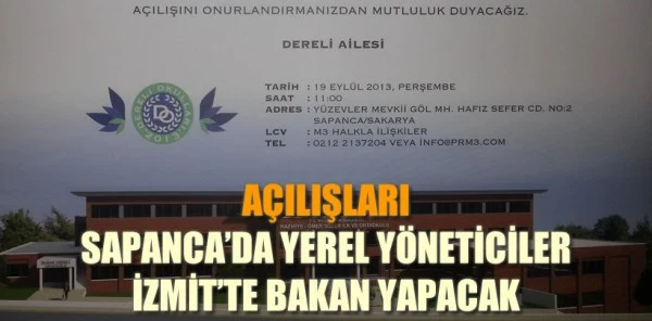 Dereli Ailesi Tarafından Sapanca'da Yaptırılan Okullar Perşembe Günü Açılıyor