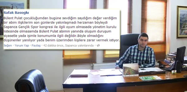 Şafak Başoğlu'ndan Sapancaspor Açıklaması Geldi