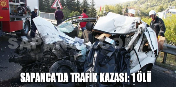 Sapanca'da Trafik Kazası: 1 Ölü