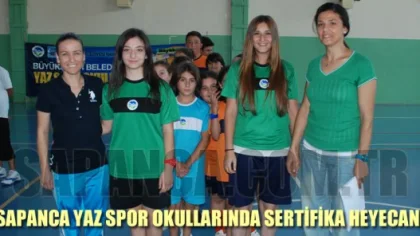 Yaz Spor Okullarında Sertifika Heyecanı