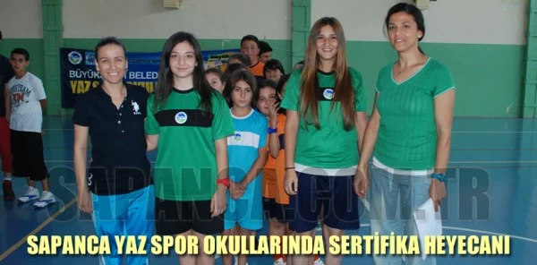 Yaz Spor Okullarında Sertifika Heyecanı