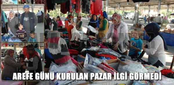 Sapanca'da Arefe Günü Kurulan Pazar İlgi Görmedi