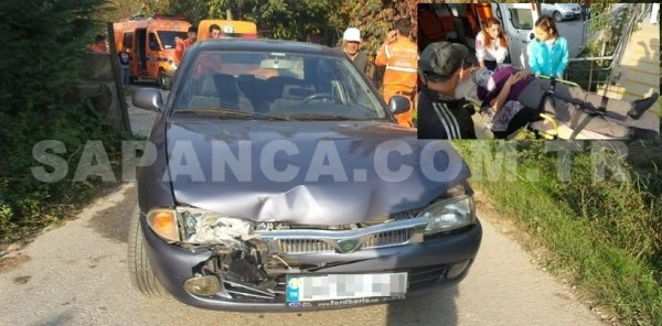 Sapanca'da Trafik Kazası; 1 Yaralı