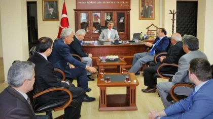 Daire Müdürleri Kaymakam Gökhan Azcan'ı Ziyaret Etti
