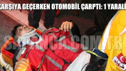 Karşıya Geçerken Otomobil Çarptı: 1 Yaralı