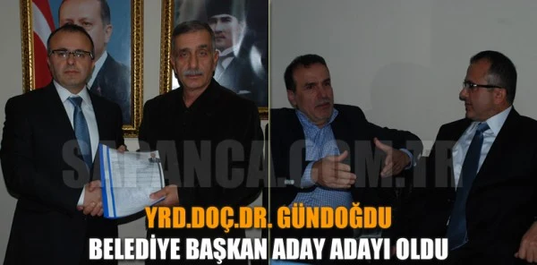 Yrd.doç.dr. İsmail Gündoğdu AK Parti'den Sapanca Belediye Başkan Aday Adayı Oldu