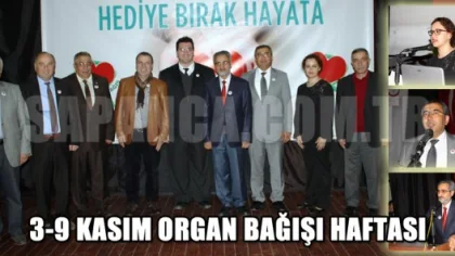3-9 Kasım Organ Bağışı Haftası