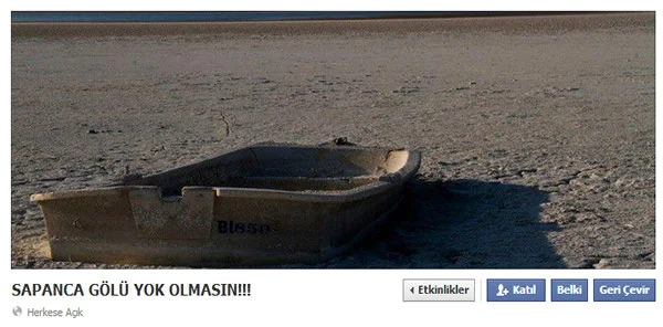 Sapanca Gölü Yok Olmasın Eylemi