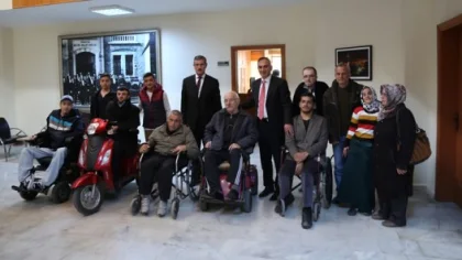Engelliler Derneği'nden Başkan Yılmazer'e Tebrik Ziyareti