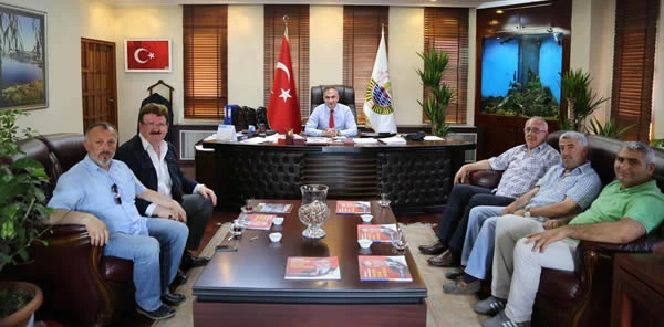 Hafriyatçılar ve İş Makineleri Derneğinden Başkan Yılmazer'e Ziyaret