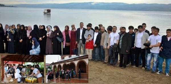 Mavi Marmara Yürüyüşüne Giden Ekip Sapanca'da Mola Verdi