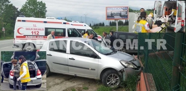 Sapanca'da Trafik Kazası: 3 Yaralı