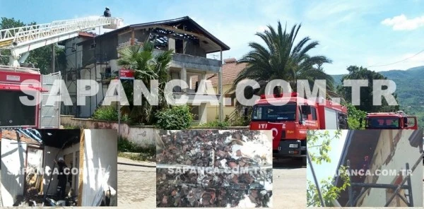 Sapanca Göl Mahallesinde Korkutan Yangın