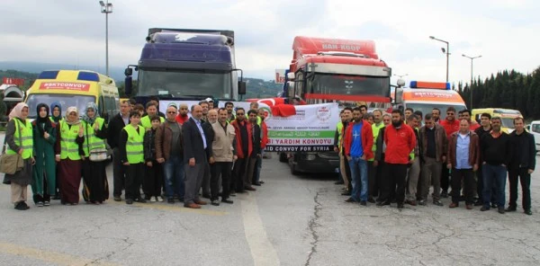 Suriye'ye Tıbbi Yardım Konvoyu Sapanca'da