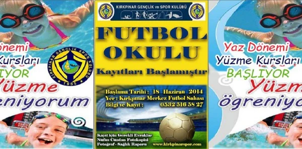 Kırkpınarspor Futbol ve Yüzme Okulu Açılıyor