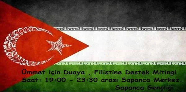 Sapanca Gençliği Filistin'e Destek Mitingi Düzenliyor