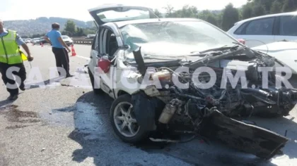Tem Otoyolunda Meydana Gelen Trafik Kazasında Batuhan Kumru Yaralandı