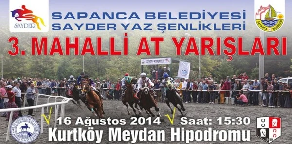 Sapanca 3. Mahalli At Yarışları Başlıyor