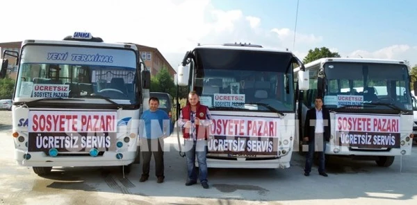 Sapanca Sosyete Pazarı için Ücretsiz Otobüs Seferleri Devam Ediyor