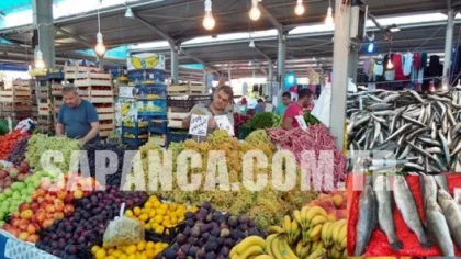 Sapanca Cuma Pazarı 26 Eylül Tarihli Parakende Sebze, Meyve ve Balık Fiyatları