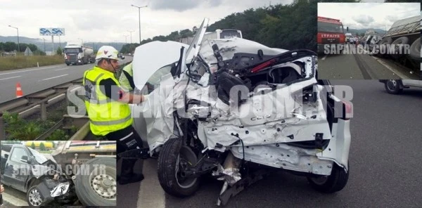 Tem Otoyolu Sapanca Mevkiindeki Trafik Kazasında Ahmet Kocaman Yaralandı