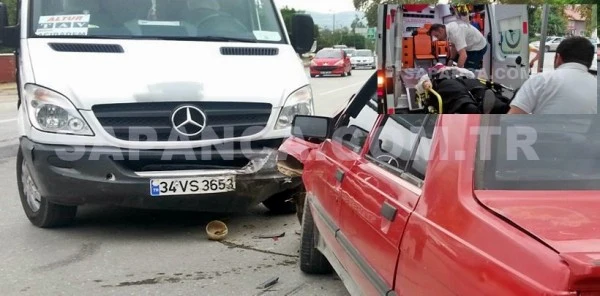 Sapanca'da Trafik Kazası: 1 Yaralı