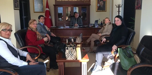 Okul Yönetiminden Kaymakam Azcan'a Ziyaret